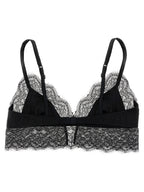 Dolce & Gabbana Black Silk Bra