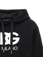 Dolce & Gabbana Black Cotton Hoodie