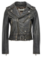 Golden Goose Black Cowhide Leather Jacket
