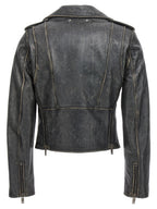 Golden Goose Black Cowhide Leather Jacket