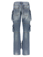 The Attico Blue Cotton Jeans Denim