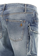The Attico Blue Cotton Jeans Denim