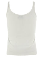 Off-White White Cotton Sleeveles T-Shirt