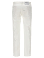Department 5 White Cotton Straight-Leg Jeans