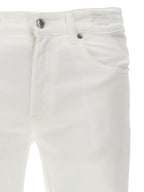 Department 5 White Cotton Straight-Leg Jeans
