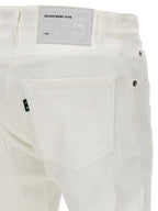 Department 5 White Cotton Straight-Leg Jeans
