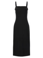 Dolce & Gabbana Black Viscose Midi Dress