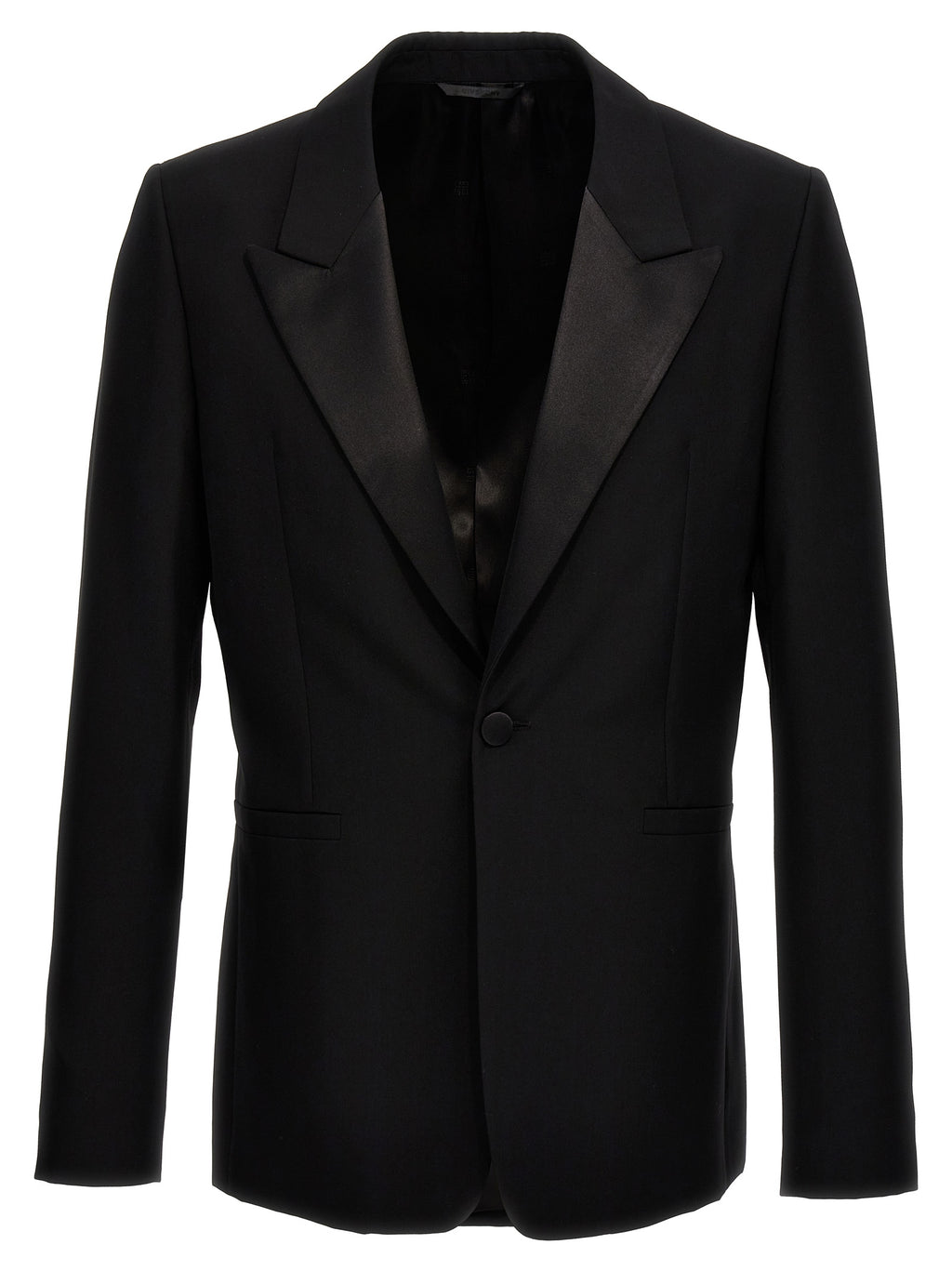 Blazer in lana nera