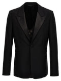 Blazer in lana nera