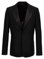Blazer in lana nera