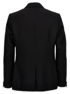 Blazer in lana nera