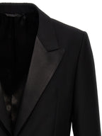 Blazer in lana nera