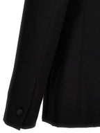 Blazer in lana nera