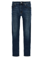 Department 5 Blue Cotton Straight-Leg Jeans