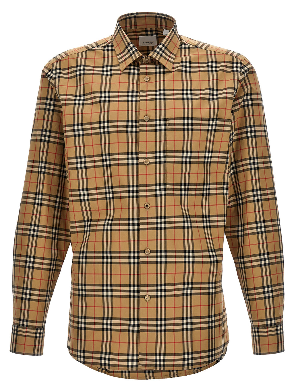 Beige Baumwollbluse