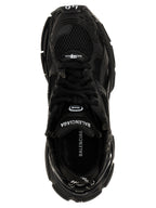 Schwarze Sportsneaker aus Polyester