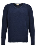 MA'RY'YA Blue Cotton Cardigan