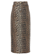 Brown Organic Cotton Mini Skirt