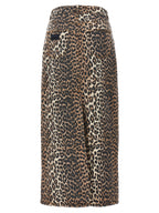 Brown Organic Cotton Mini Skirt