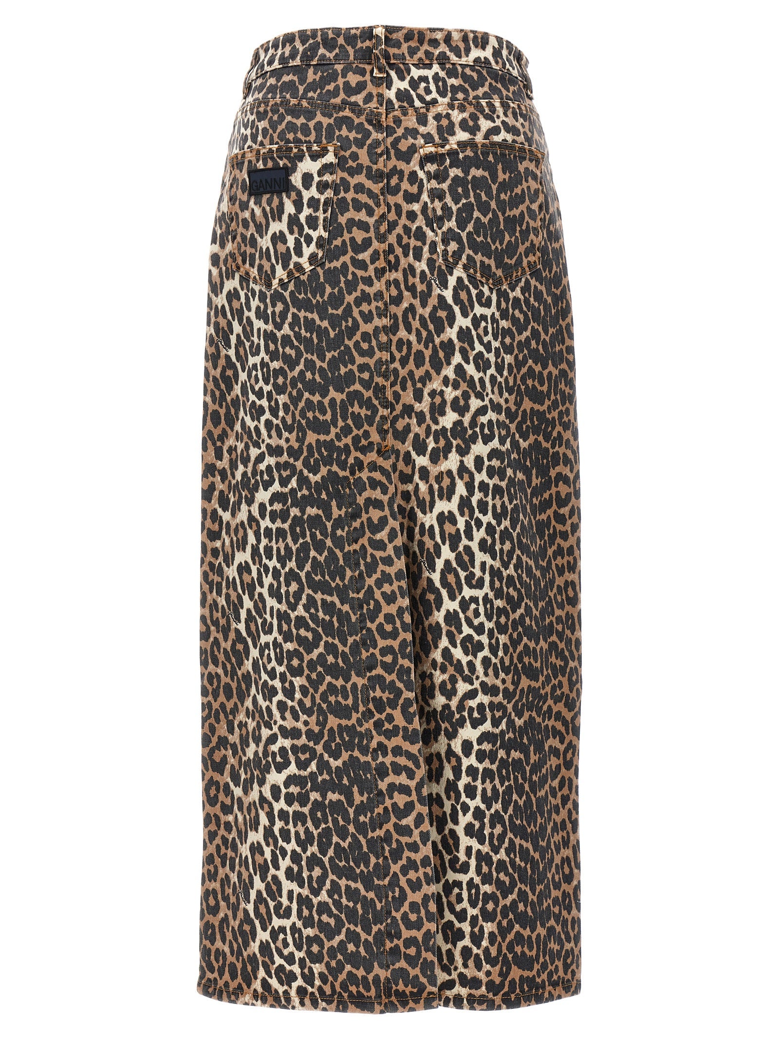 Brown Organic Cotton Mini Skirt