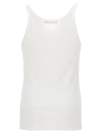 Weiße Baumwoll-Tanktops