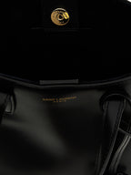 Black Calfskin Tote Bag