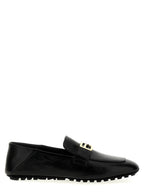 Black Lamb Leather Slip-On Loafers