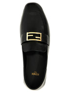 Black Lamb Leather Slip-On Loafers