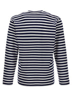 Comme Des Garçons Play Blue Cotton Long Sleeve T-Shirt