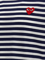 Comme Des Garçons Play Blue Cotton Long Sleeve T-Shirt