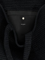 Black Viscose Tote Bag