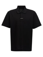 Polo shirt in black cotton