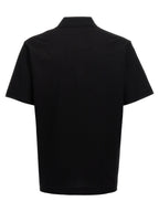 Polo shirt in black cotton
