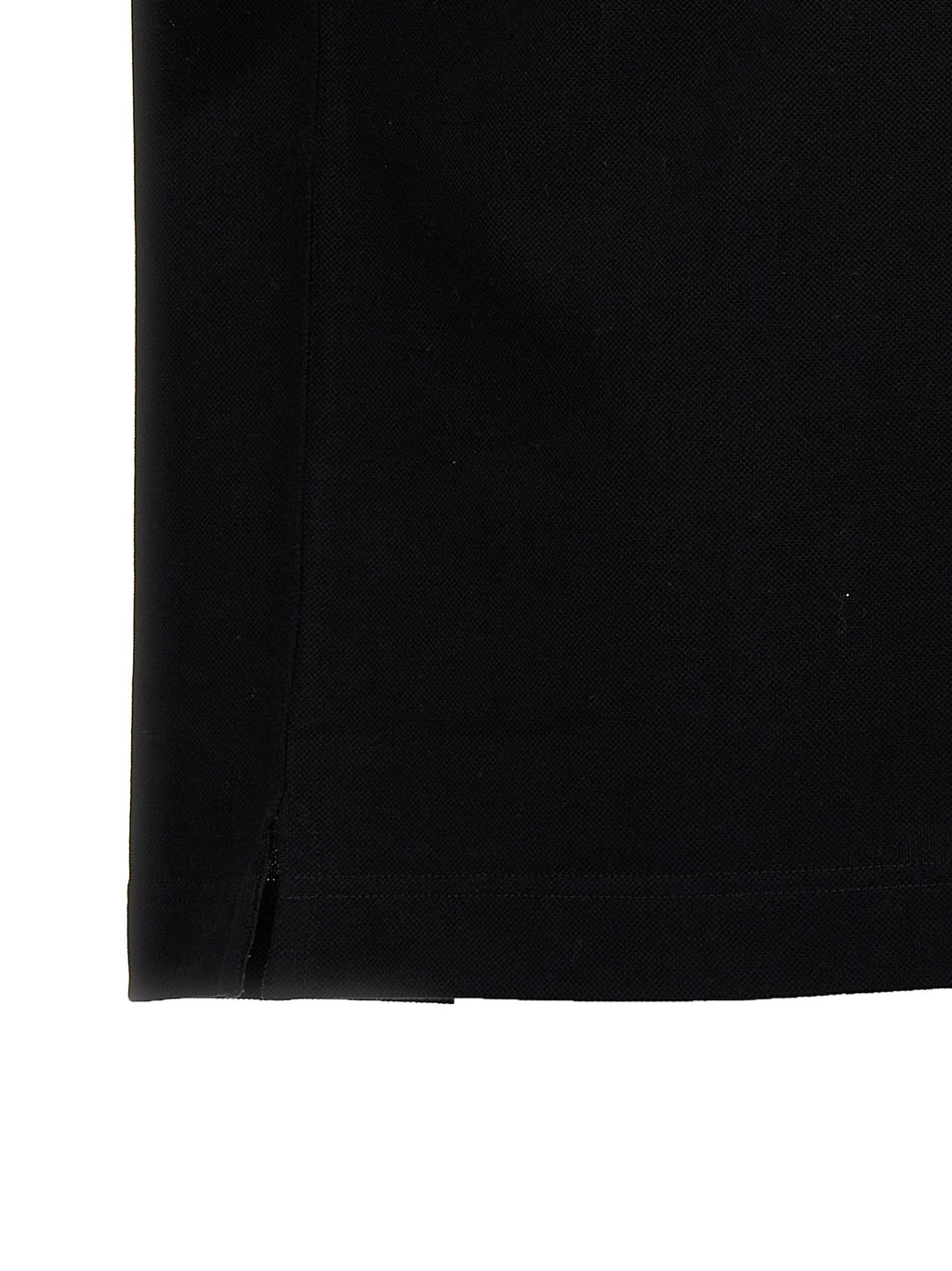 Polo shirt in black cotton