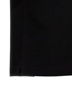 Polo shirt in black cotton