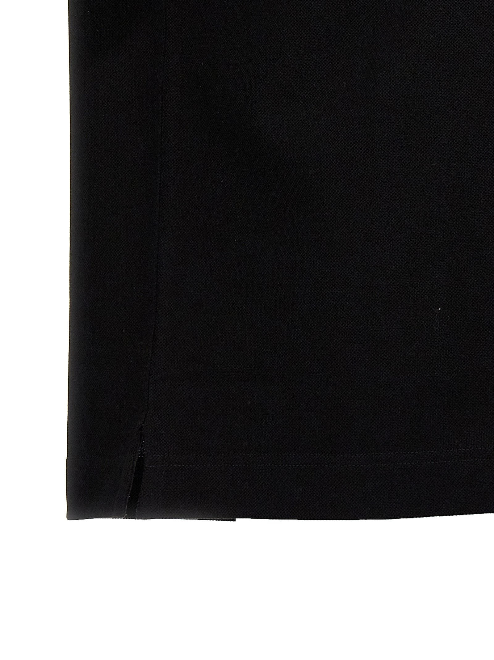 Polo shirt in black cotton