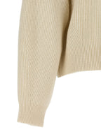 Brunello Cucinelli White Cashmere Cardigan