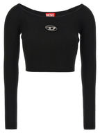 Diesel Black Viscose Cardigan