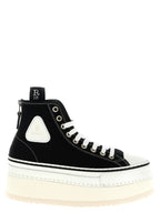 R13 Bicolor Cotton Platform Sneakers