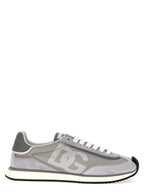 Gray Calfskin Athletic Sneakers