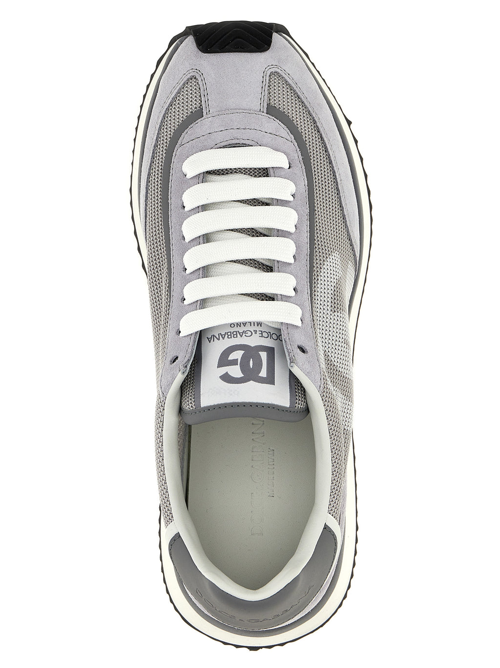 Gray Calfskin Athletic Sneakers