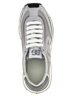Gray Calfskin Athletic Sneakers