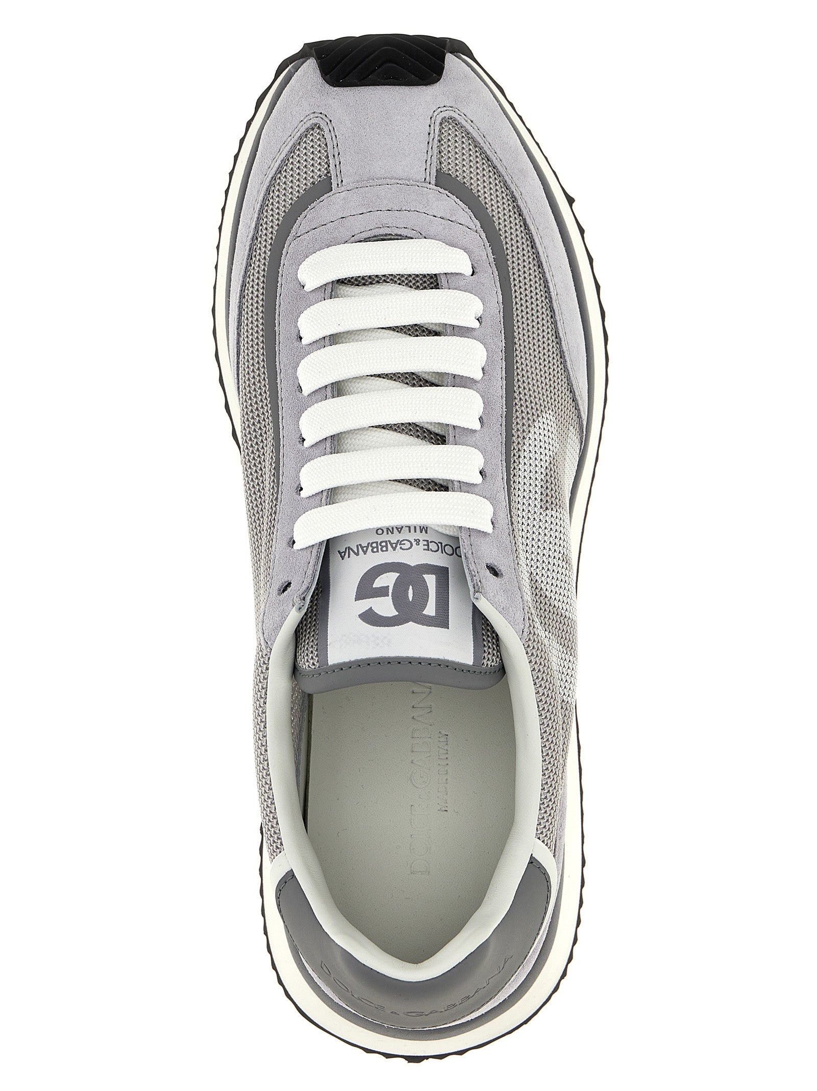 Gray Calfskin Athletic Sneakers