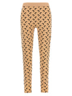 Marine Serre Beige Polyamide Leggings