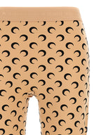 Marine Serre Beige Polyamide Leggings