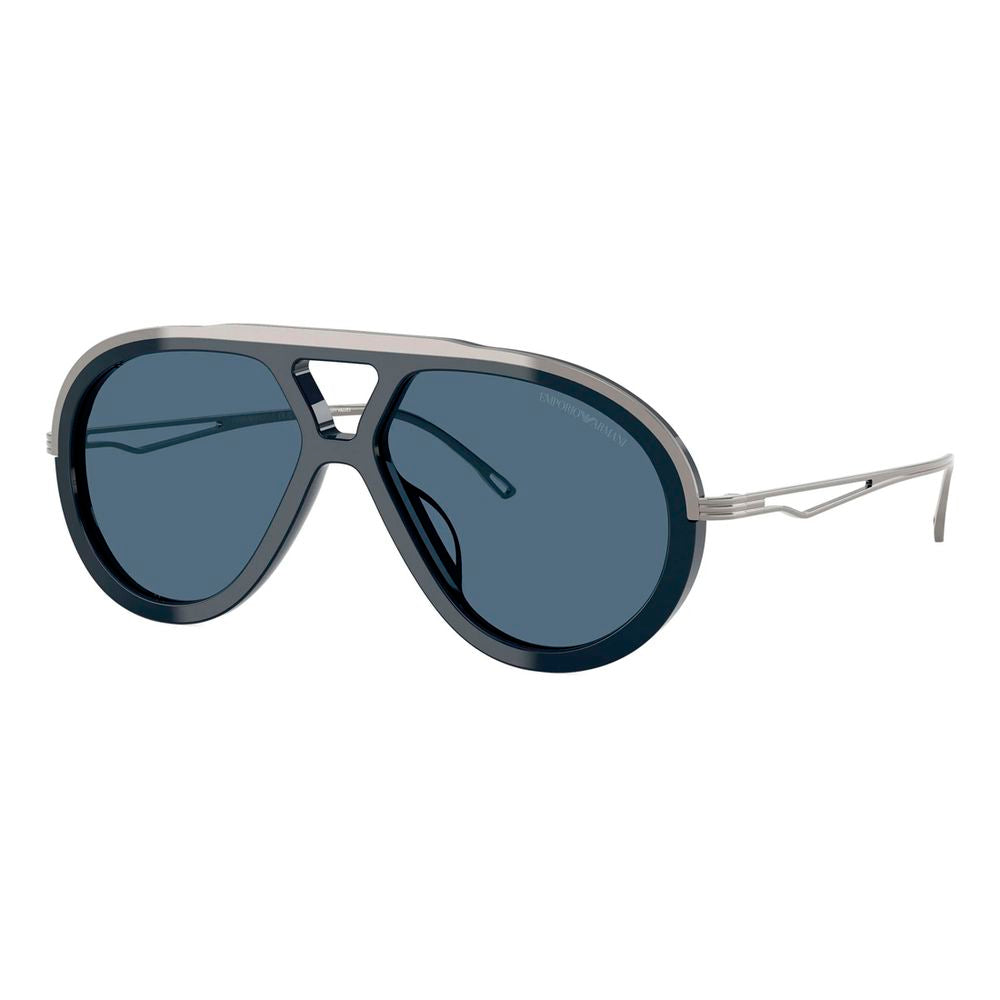 Sonnenbrille aus blauem Azetat