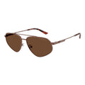 Braune Metallsonnenbrille