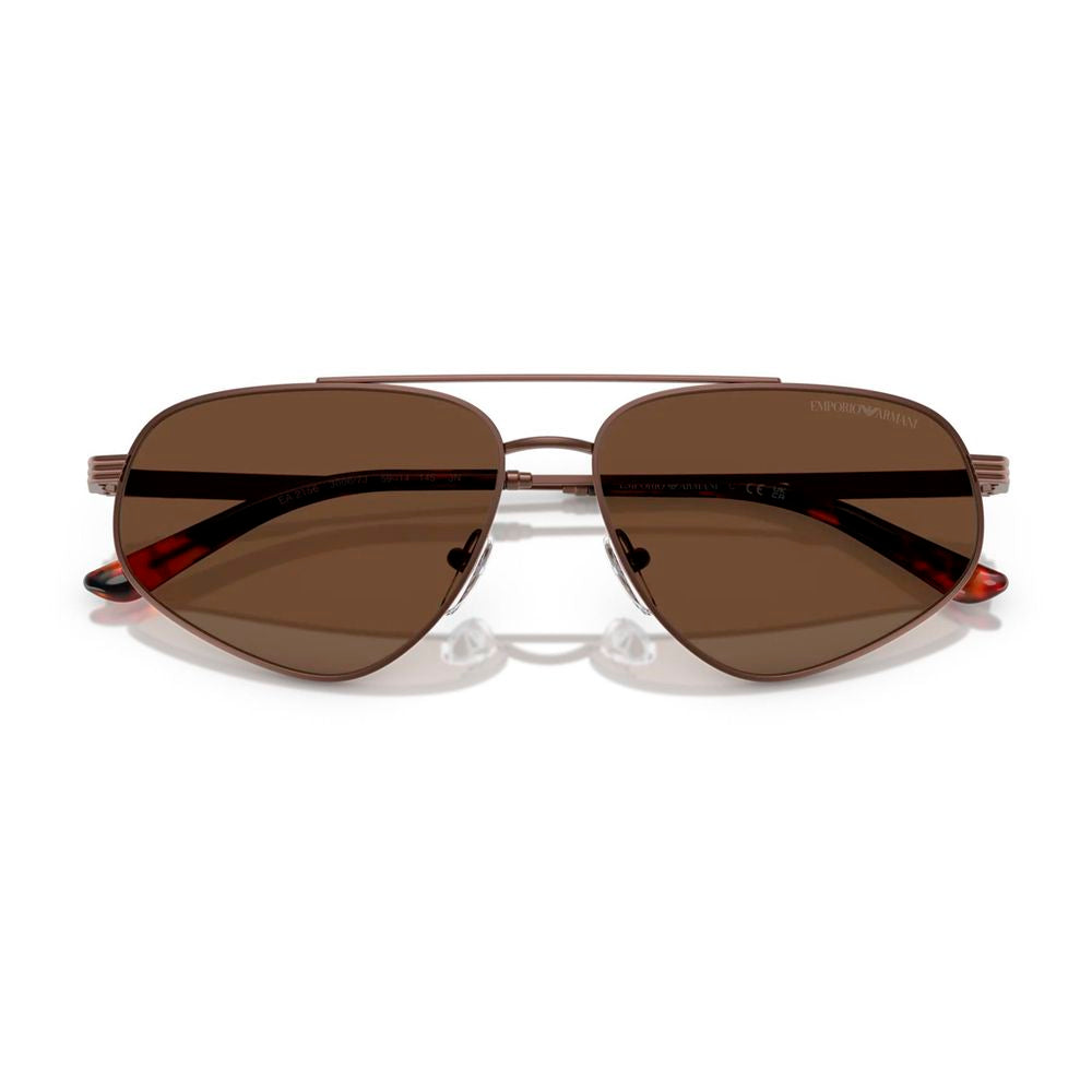 Braune Metallsonnenbrille