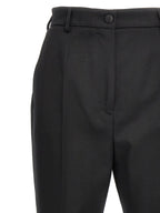 Dolce & Gabbana Black Virgin Wool Dress Pants
