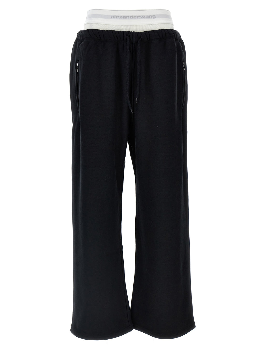T BY ALEXANDER WANG Black Cotton Joggers (Workout Pants)